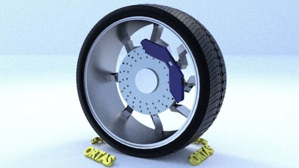 ORTAS CAR RIM 45 GAME READY RIM TIRE AND DISC