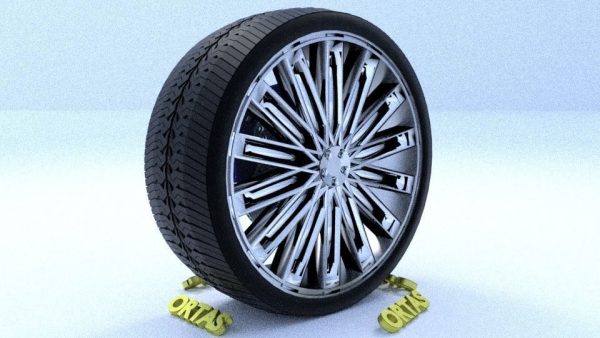 ORTAS CAR RIM 48 GAME READY RIM TIRE AND DISC