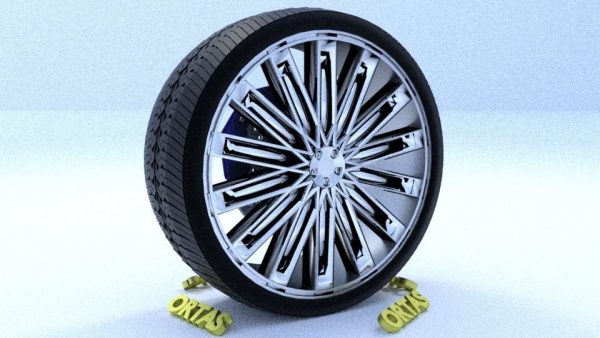 ORTAS CAR RIM 48 GAME READY RIM TIRE AND DISC
