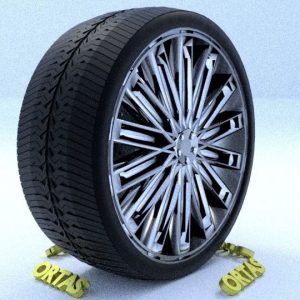 ORTAS CAR RIM 48 GAME READY RIM TIRE AND DISC