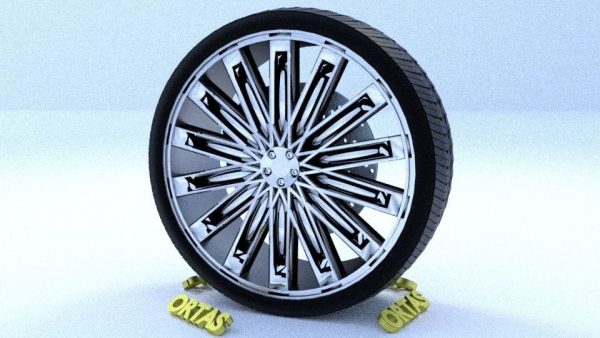 ORTAS CAR RIM 48 GAME READY RIM TIRE AND DISC