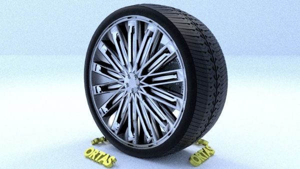 ORTAS CAR RIM 48 GAME READY RIM TIRE AND DISC