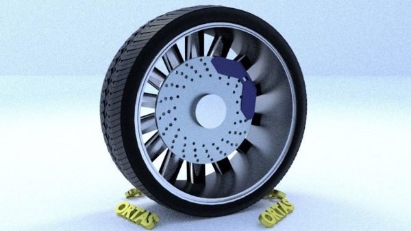 ORTAS CAR RIM 48 GAME READY RIM TIRE AND DISC