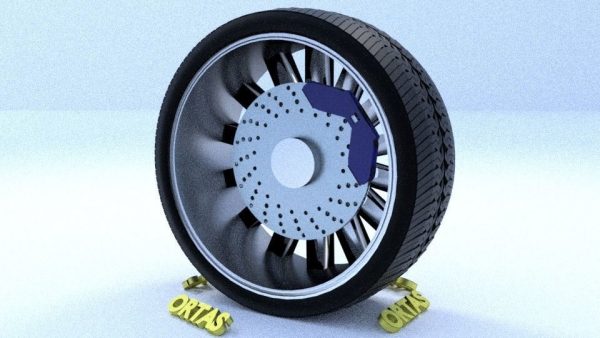ORTAS CAR RIM 48 GAME READY RIM TIRE AND DISC