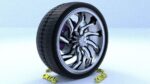 ORTAS CAR RIM 55 GAME READY RIM TIRE AND DISC