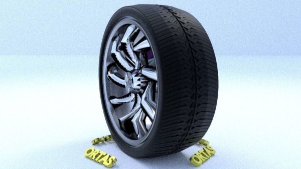ORTAS CAR RIM 55 GAME READY RIM TIRE AND DISC