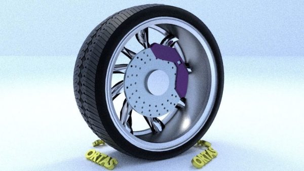 ORTAS CAR RIM 55 GAME READY RIM TIRE AND DISC