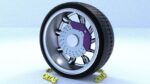 ORTAS CAR RIM 55 GAME READY RIM TIRE AND DISC