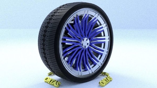 ORTAS CAR RIM 65 GAME READY RIM TIRE AND DISC