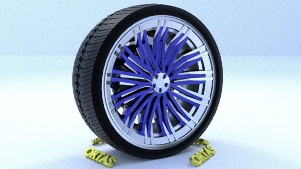 ORTAS CAR RIM 65 GAME READY RIM TIRE AND DISC
