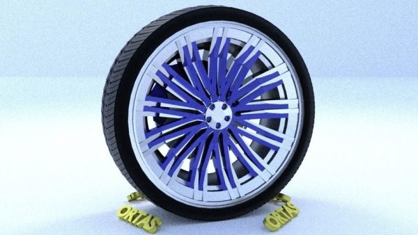 ORTAS CAR RIM 65 GAME READY RIM TIRE AND DISC