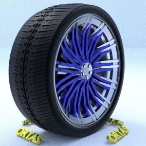 ORTAS CAR RIM 65 GAME READY RIM TIRE AND DISC