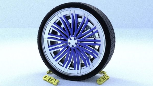 ORTAS CAR RIM 65 GAME READY RIM TIRE AND DISC
