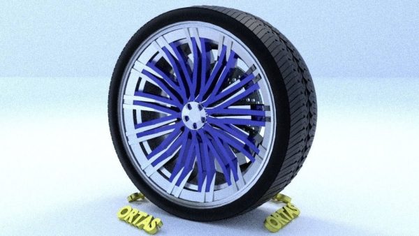 ORTAS CAR RIM 65 GAME READY RIM TIRE AND DISC