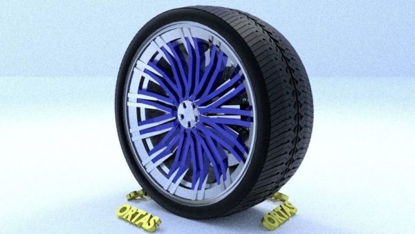 ORTAS CAR RIM 65 GAME READY RIM TIRE AND DISC