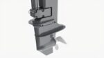 Outboard portable boat motor with tiller