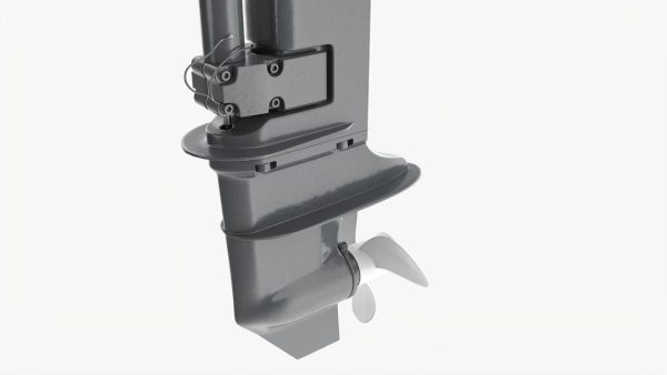 Outboard portable boat motor with tiller