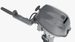 Outboard portable boat motor with tiller