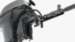 Outboard portable boat motor with tiller