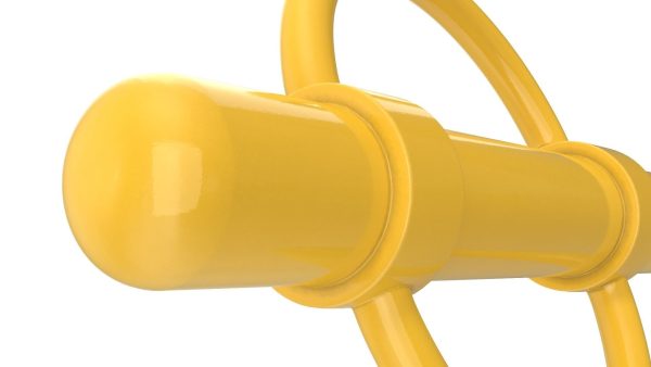 Outdoor Bike Rack Yellow