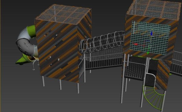 Outdoor Park Container Kids Playground Equipment