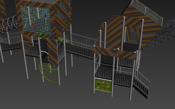 Outdoor Park Container Kids Playground Equipment