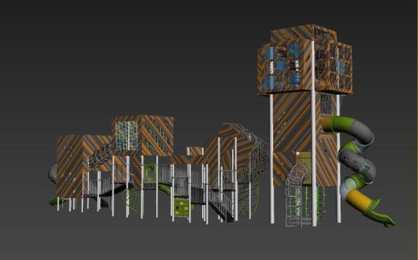 Outdoor Park Container Kids Playground Equipment