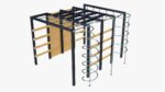 Outdoor playground mountain stairs set