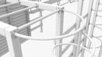 Outdoor playground mountain stairs set