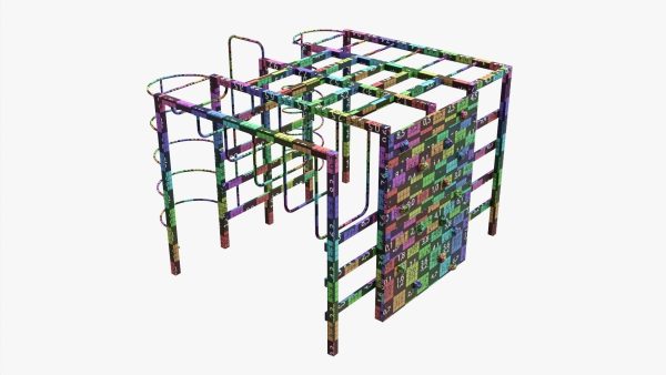 Outdoor playground mountain stairs set