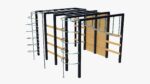 Outdoor playground mountain stairs set