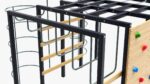 Outdoor playground mountain stairs set