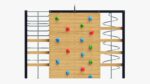 Outdoor playground mountain stairs set