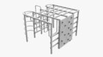 Outdoor playground mountain stairs set