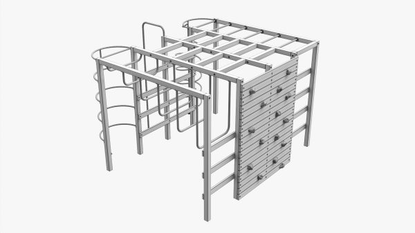 Outdoor playground mountain stairs set