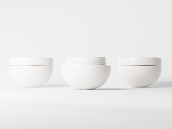 Ovel Shaped Cosmetic Jar