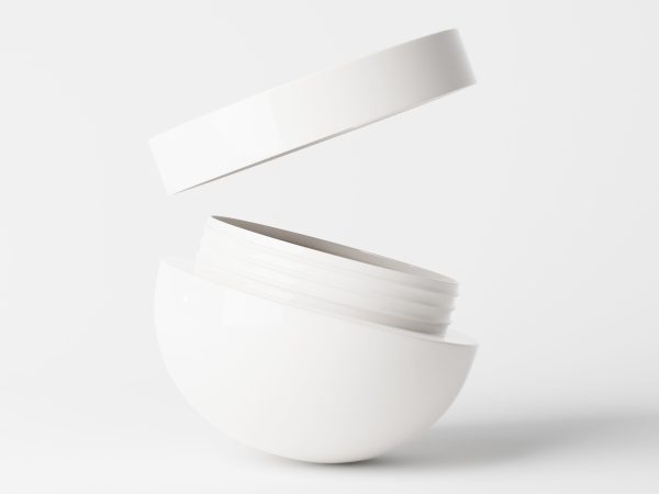 Ovel Shaped Cosmetic Jar