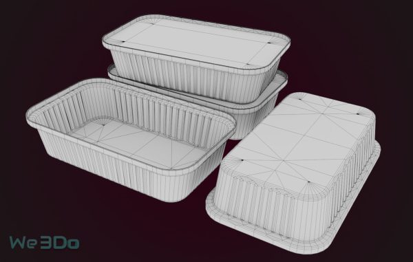 Pack 10 Food-Storage Containers - Low Poly