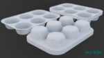 Pack 10 Food-Storage Containers - Low Poly