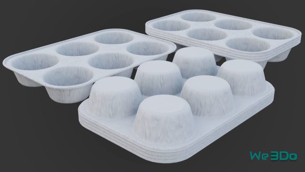 Pack 10 Food-Storage Containers - Low Poly