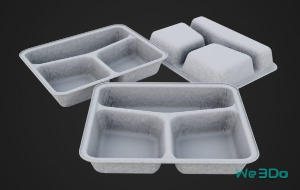 Pack 10 Food-Storage Containers - Low Poly