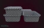 Pack 10 Food-Storage Containers - Low Poly
