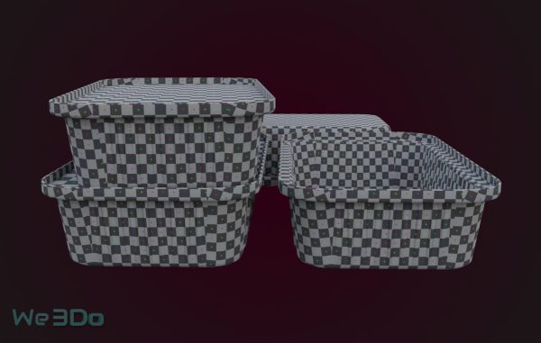 Pack 10 Food-Storage Containers - Low Poly