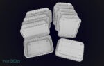 Pack 10 Food-Storage Containers - Low Poly