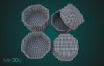 Pack 10 Food-Storage Containers - Low Poly