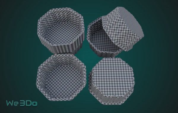 Pack 10 Food-Storage Containers - Low Poly