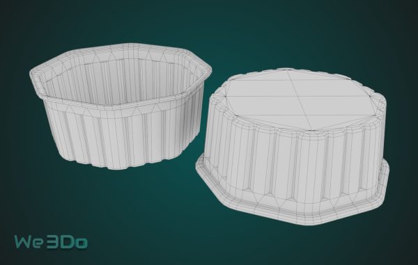 Pack 10 Food-Storage Containers - Low Poly