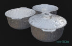 Pack 10 Food-Storage Containers - Low Poly