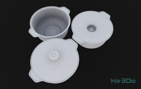 Pack 10 Food-Storage Containers - Low Poly