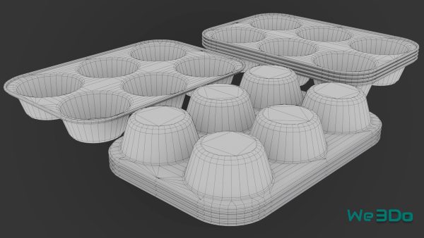 Pack 10 Food-Storage Containers - Low Poly